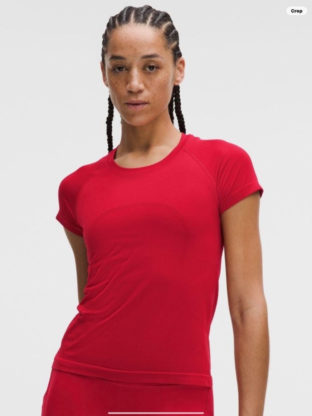 LULULEMON SWIFTLY TECH / RACE LENGTH - OXFORD RED - SIZE 10
